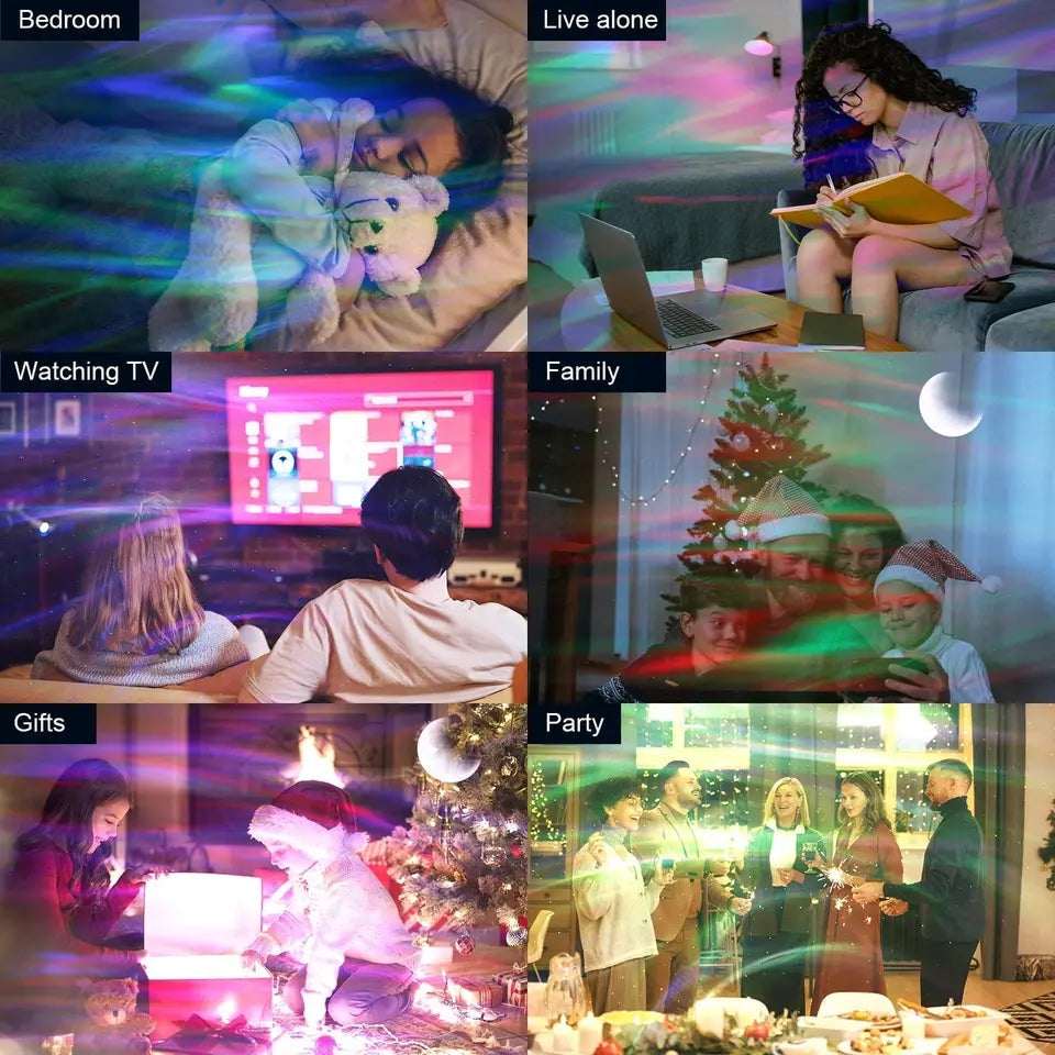 Aurora Lights Star Projector, Galaxy Projector with Remote Control