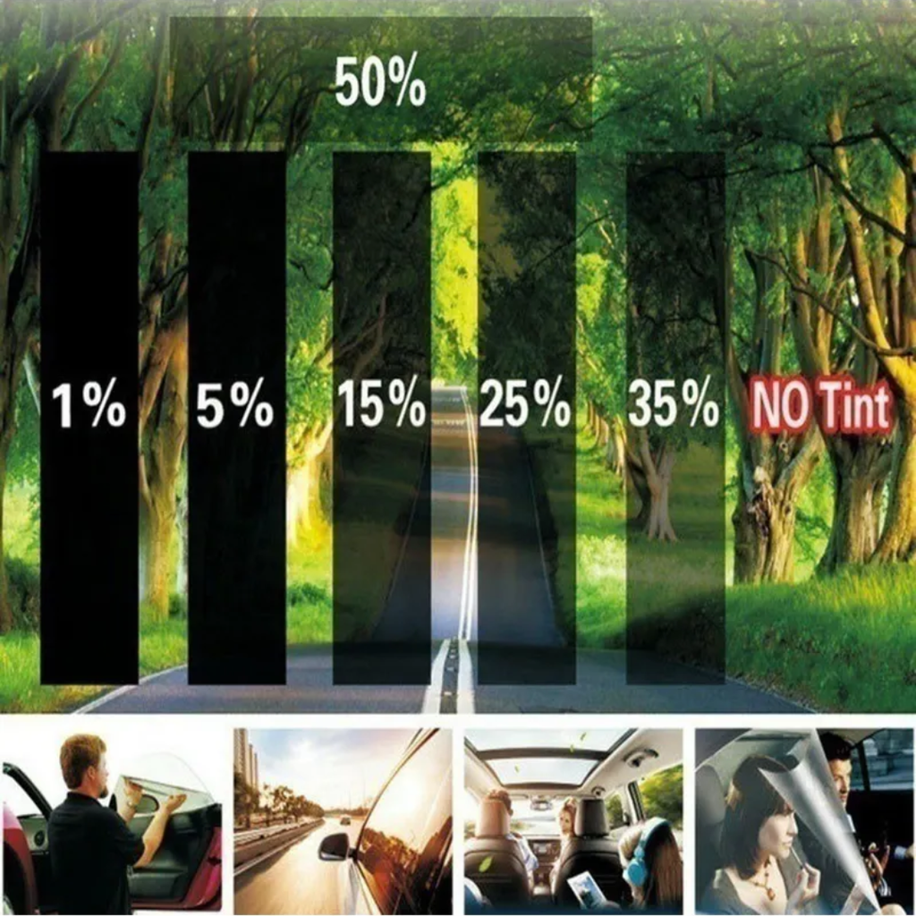 300x50cm Car Fumee Window Tint Film Roll Sun Protection