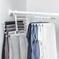 Multifunctional Wardrobe 5 Layers Pants Storage Rack Hangers Holders 5 In 1