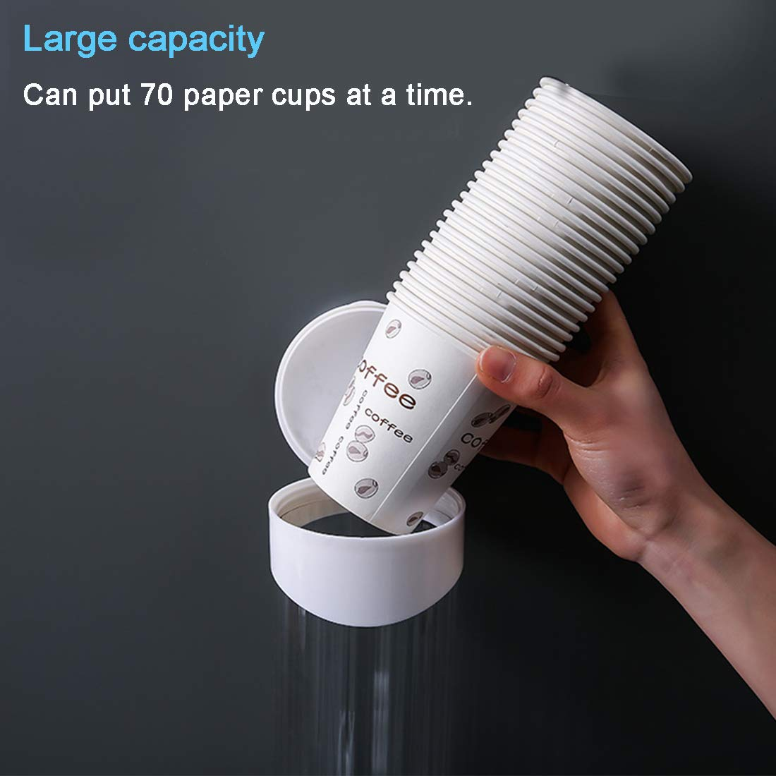 Cup Dispenser Pull Type Paper Water Disposable Button Press Cup Remover Holder For Home Offices Shops And Hospital