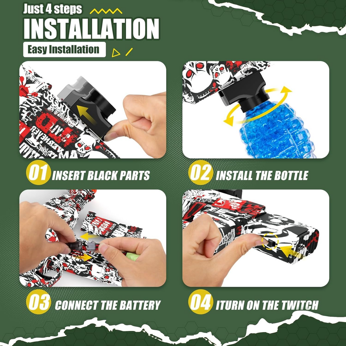 Electric Gel Blaster Toy Automatic Outdoor Toy