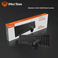 MEETION MT-C100 USB WIRED KEYBOARD AND MOUSE COMBO KIT FOR COMPUTER - BLACK