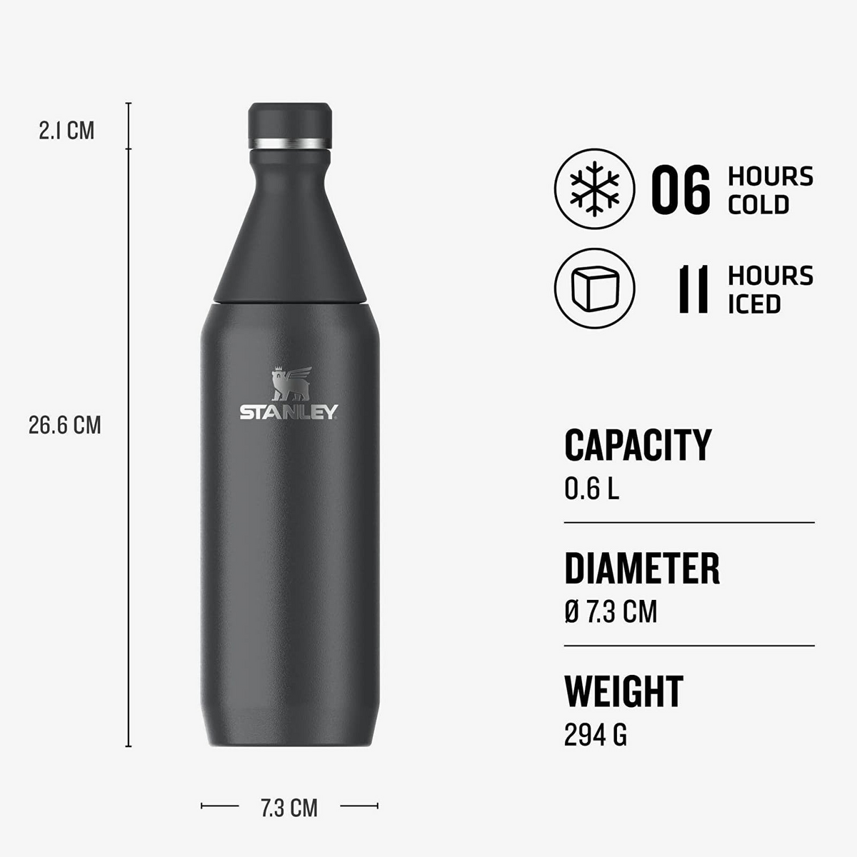 STANLEY With Hang Rope The All Day Slim Bottle 600 ml