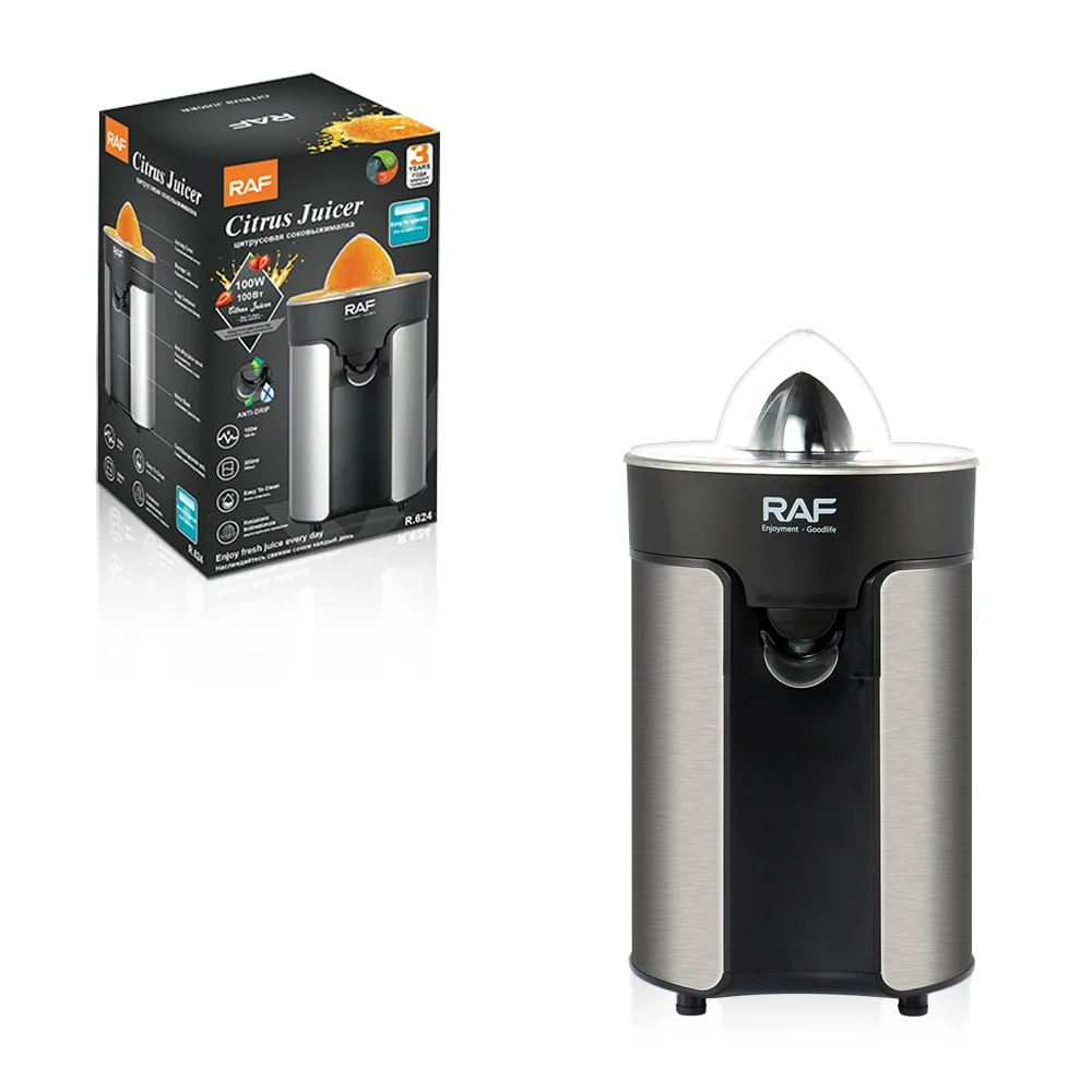 RAF Juicer Orange Juice Squeezer Stainless Steel 180 Watt Fruit Juicer R624